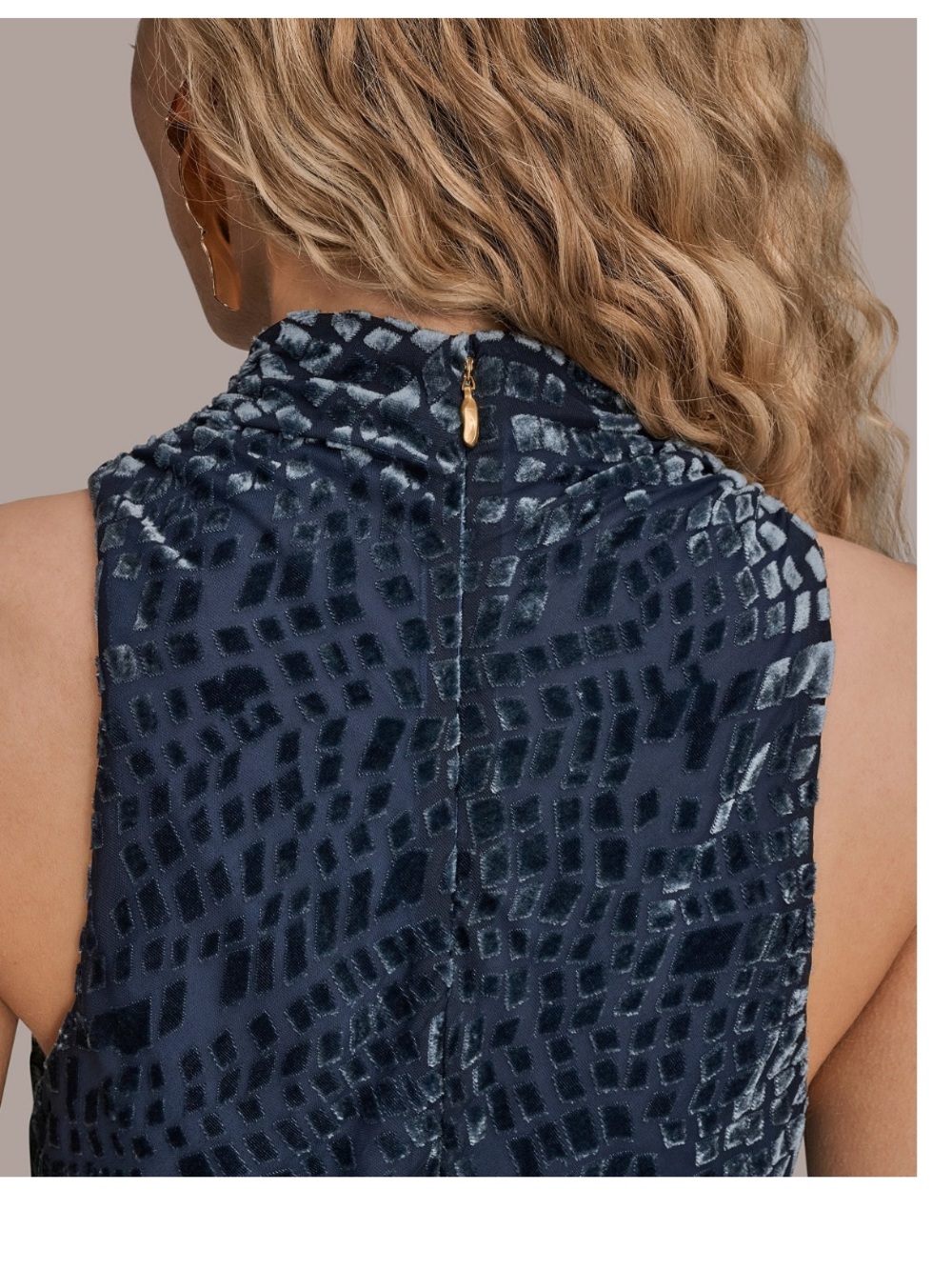 Donna Karan Women’s Sleeveless Cowl Neck Sweater Top, NWT - Picture 3 of 11